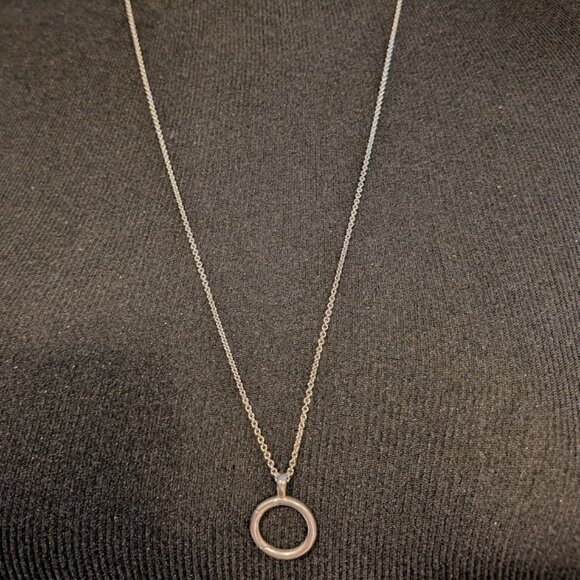 James Avery Circlet Changeable Charm Necklace With 30" Chain - Picture 3 of 4